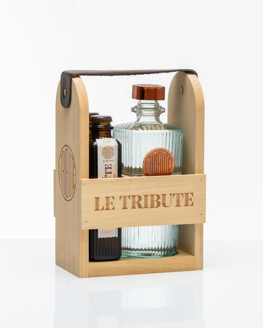 LE Tribute - Wooden Pack (Gin & 2 tonic waters)
