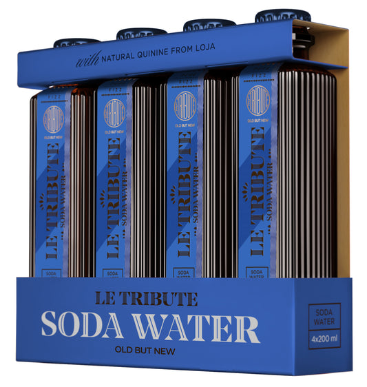 LE Tribute Soda Water 4-pack: LE Tribute Soda Water signature with natural quinine from loja